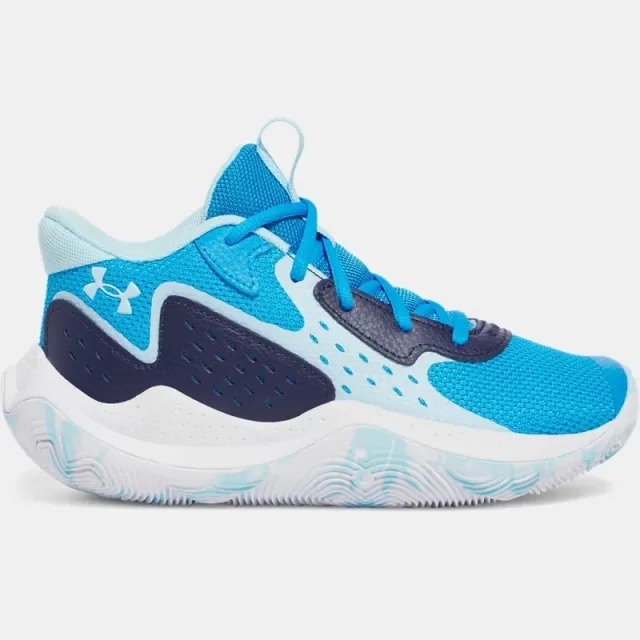 Grade School  Under Armour  Jet '23 Basketball Shoes Electric Blue / Midnight Navy / Stream 3