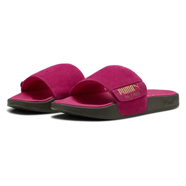 PUMA Leadcat 2.0 Palermo Foil Slide Sandalss Unisex, Pink/Gold/Gum