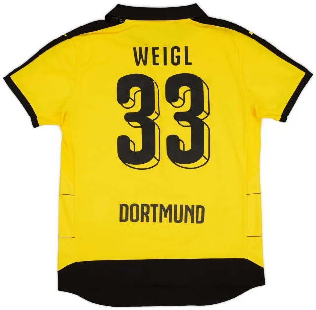 Puma 2015-16 Borussia Dortmund Home Shirt Weigl #33 - 6/10 - (L)