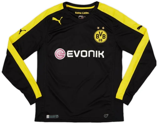 Puma 2013-14 Borussia Dortmund Away L/S Shirt - 7/10 - (XL.Boys)
