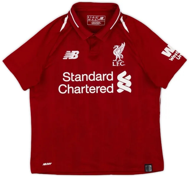 NewBalance 2018-19 Liverpool Home Shirt - 9/10 - (S.Boys)