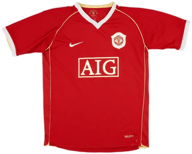 Nike 2006-07 Manchester United Home Shirt - 7/10 - (XL.Boys)
