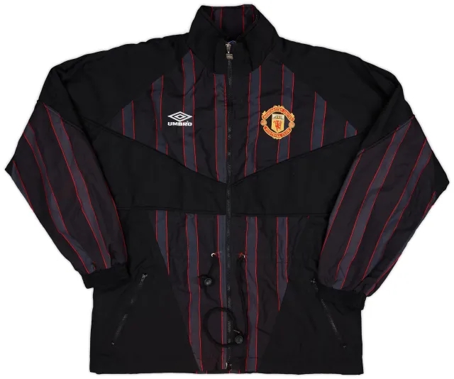 1996-97 Manchester United Umbro Bench Coat - 8/10 - (XL)