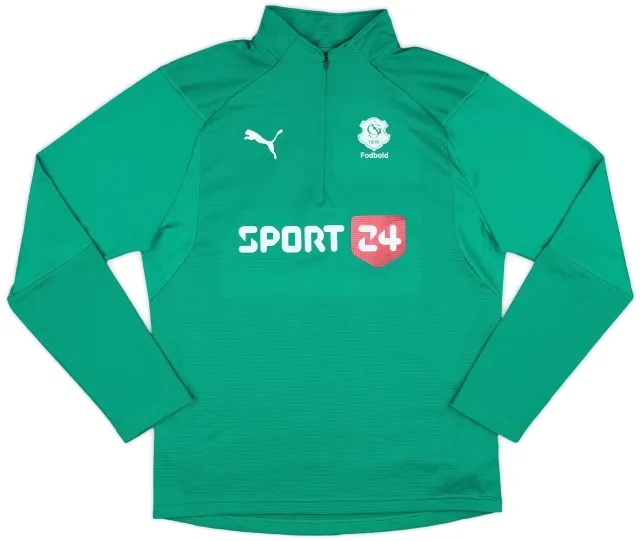 2018-19 Skjern GF Puma 1/4 Zip Drill Top - 8/10 - (M)
