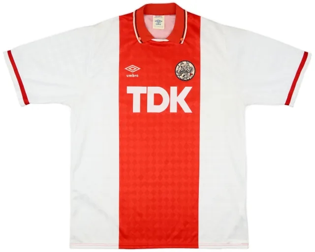 Umbro 1989-91 Ajax Home Shirt - 8/10 - (L)