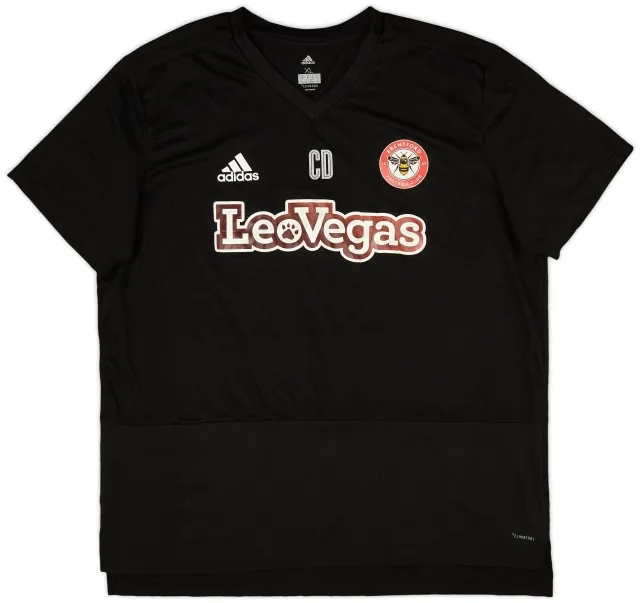 2018-19 Brentford Staff Issue adidas Training Shirt 'CD' - 9/10 - (XL)