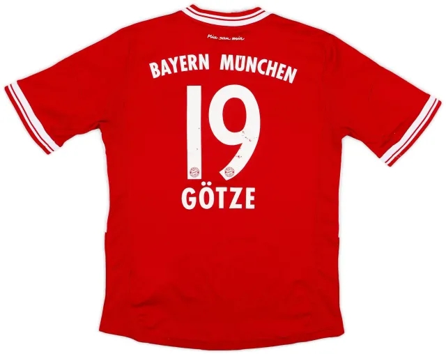 adidas 2013-14 Bayern Munich Home Shirt Gotze #19 - 6/10 - (M.Boys)