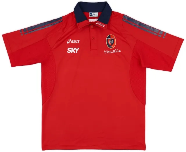 2006-07 Cagliari Asics Polo Shirt - 8/10 - (L)