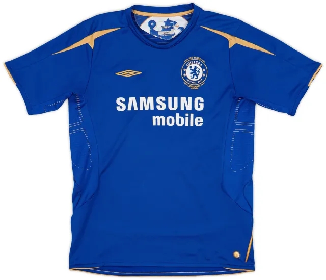 Umbro 2005-06 Chelsea Centenary Home Shirt - 8/10 - (XL.Boys)