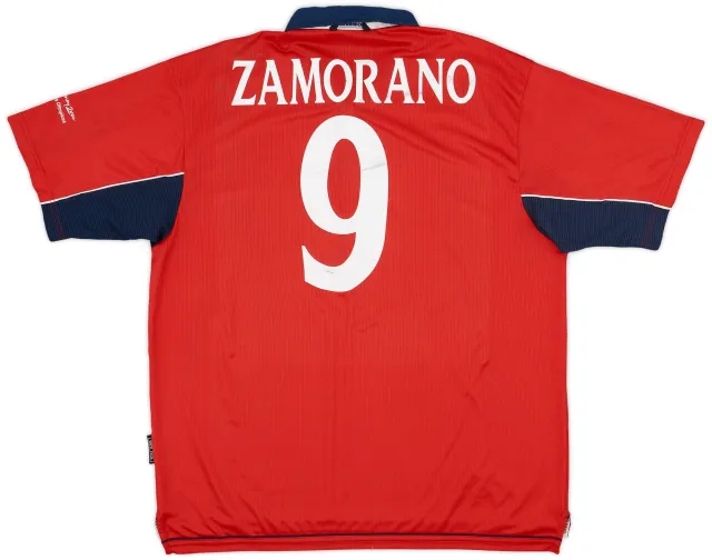 Umbro 2000-01 Chile Home Shirt Zamorano #9 - 5/10 - (XL)