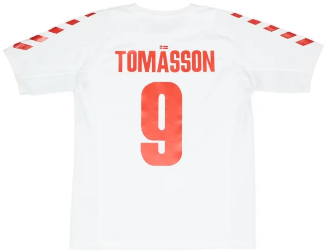 Hummel 2003-04 Denmark Away Shirt Tomasson #9 - 7/10 - (L)