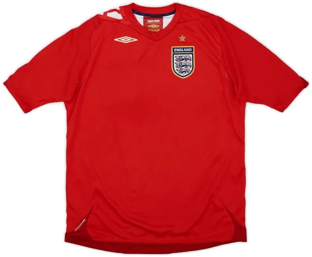 Umbro 2006-08 England Away Shirt - 8/10 - (XL.Boys)