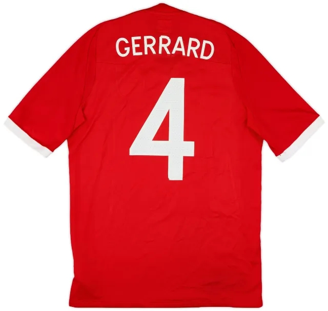 Umbro 2010-11 England Away Shirt Gerrard #4 - 6/10 - (M)