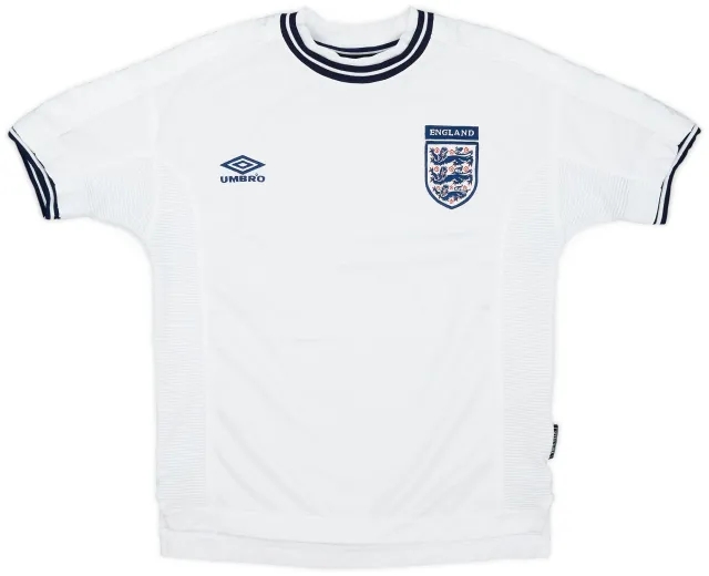 Umbro 1999-01 England Home Shirt - 8/10 - (Y)