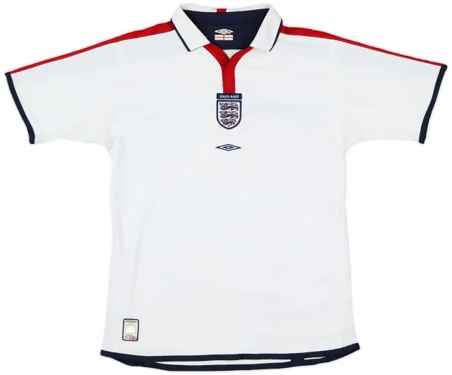 Umbro 2003-05 England Home Shirt - 8/10 - (XL.Boys)