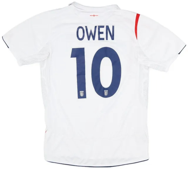 Umbro 2005-07 England Home Shirt Owen #10 - 7/10 - (S)
