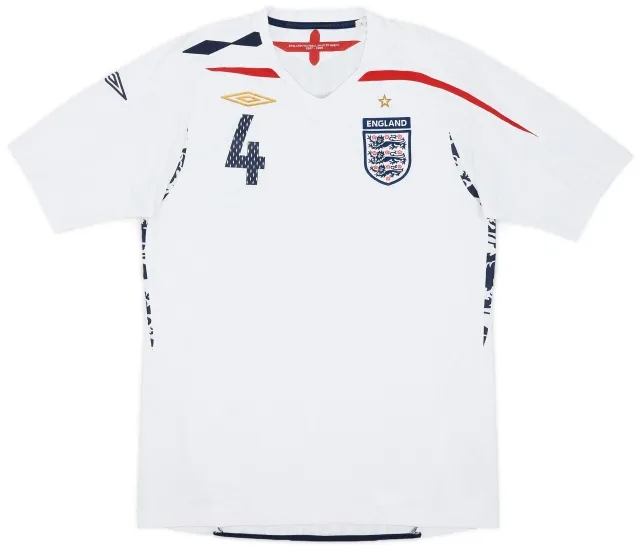 Umbro 2007-09 England Home Shirt #4 - 7/10 - (M)
