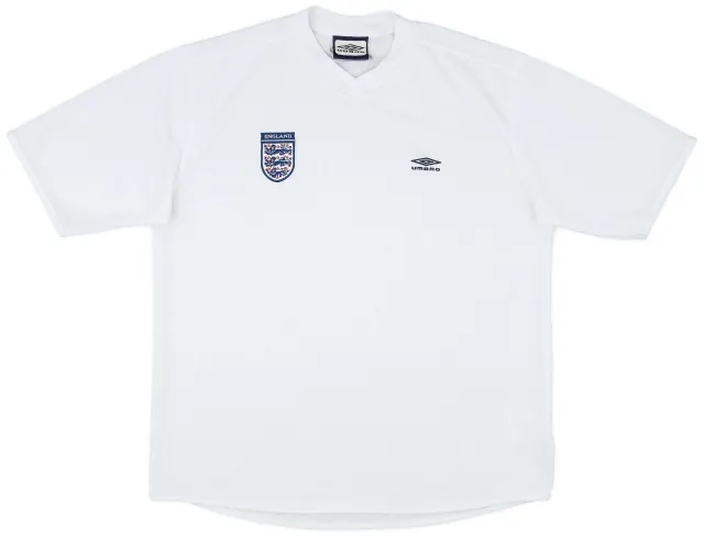 2001-02 England Umbro Training Shirt - 9/10 - (XL)