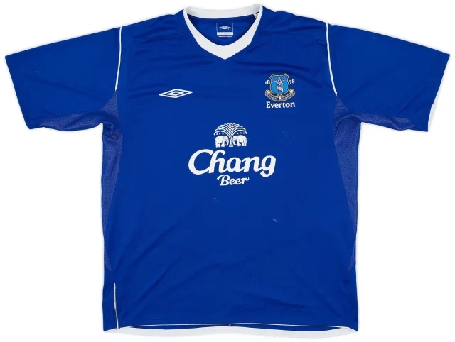Umbro 2004-05 Everton Home Shirt - 5/10 - (XL)
