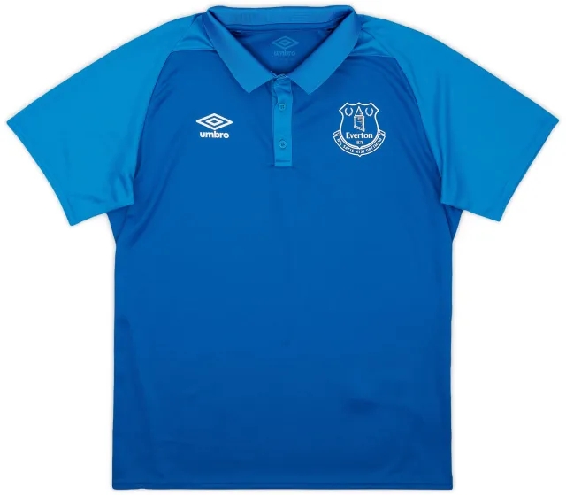 2018-19 Everton Umbro Polo Shirt - 9/10 - (L)