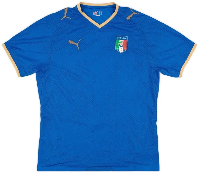 Puma 2007-08 Italy Home Shirt - 8/10 - (S)