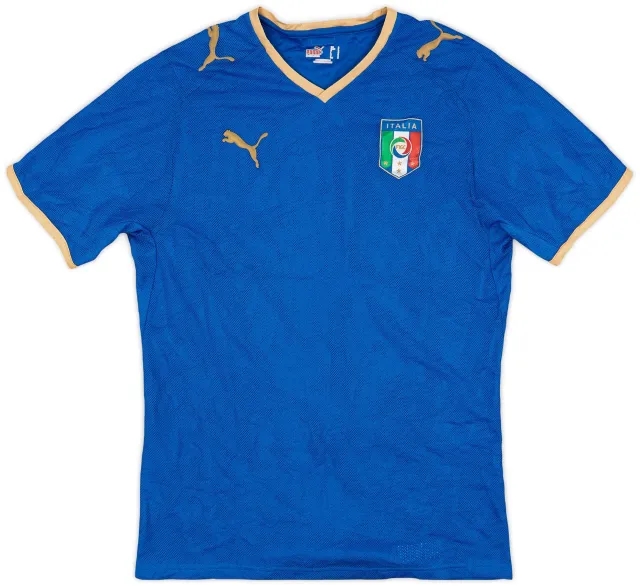 Puma 2007-08 Italy Home Shirt - 8/10 - (S)