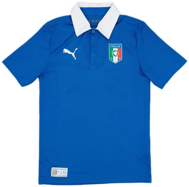 Puma 2012-13 Italy Basic Home Shirt - 8/10 - (XS)