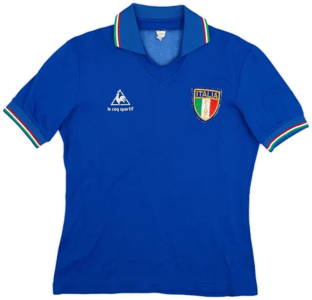 LeCoqSportif 1982 Italy Home Shirt - 8/10 - (S)