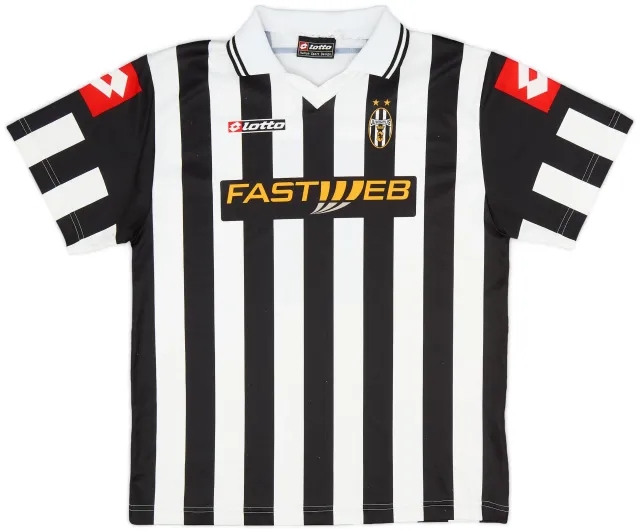 Lotto 2001-02 Juventus Home Shirt - 8/10 - (XL.Boys)