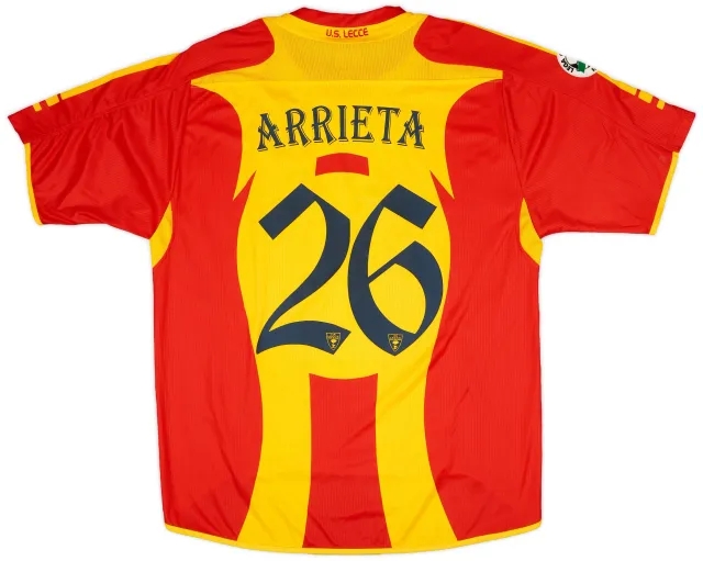 Asics 2006-07 Lecce Home Shirt Arrieta #26 - 7/10 - (XL)