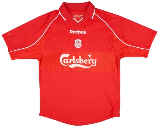 Reebok 2000-02 Liverpool Home Shirt - 8/10 - (XL.Boys)