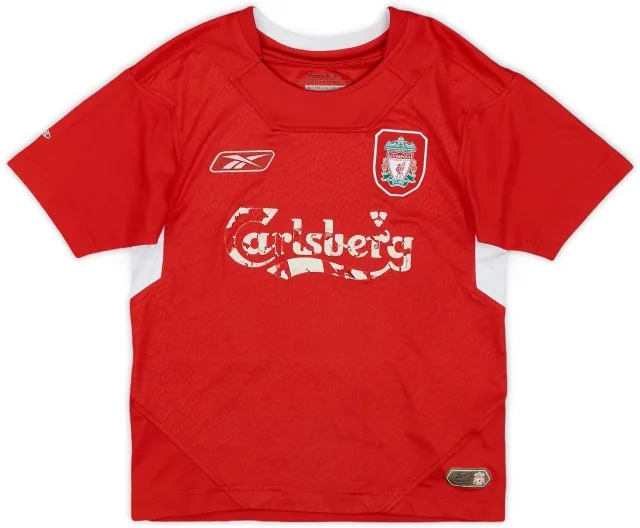 Reebok 2004-06 Liverpool Home Shirt - 3/10 - (5-6 Years)