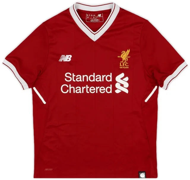 NewBalance 2017-18 Liverpool 125 Years Home Shirt - 6/10 - (M.Boys)