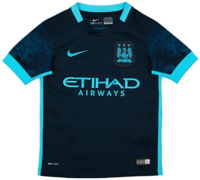 Nike 2015-16 Manchester City Away Shirt - 7/10 - (7-8 Years)