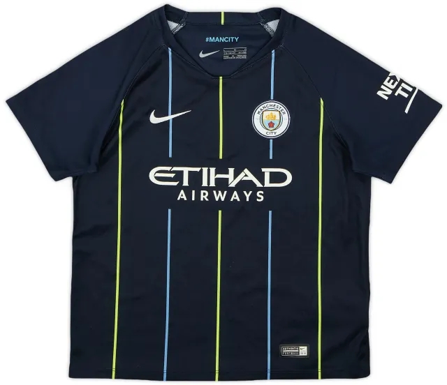 Nike 2018-19 Manchester City Away Shirt - 8/10 - (6-7 Years)