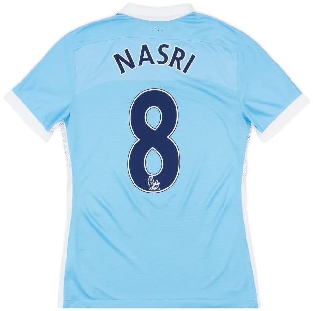 Nike 2015-16 Manchester City Player Issue Home Shirt Nasri #8 - 9/10 - (M)