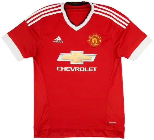 adidas 2015-16 Manchester United Home Shirt - 6/10 - (M)