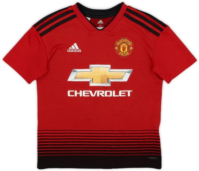 adidas 2018-19 Manchester United Home Shirt - 8/10 - (S.Boys)
