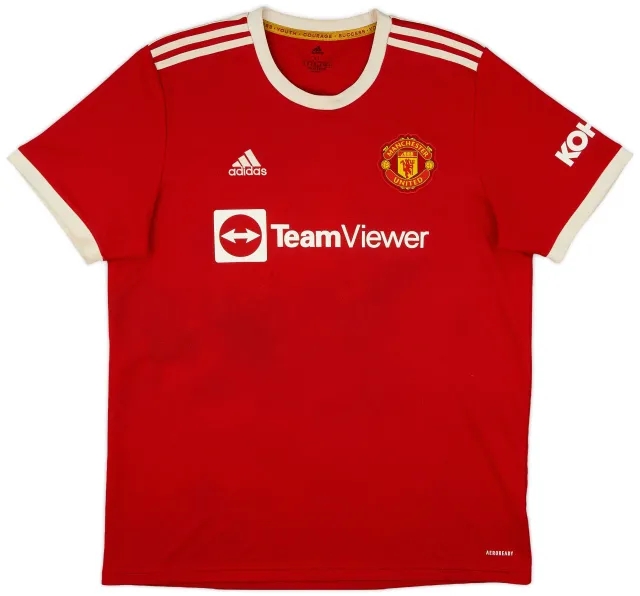 adidas 2021-22 Manchester United Home Shirt - 6/10 - (XL)