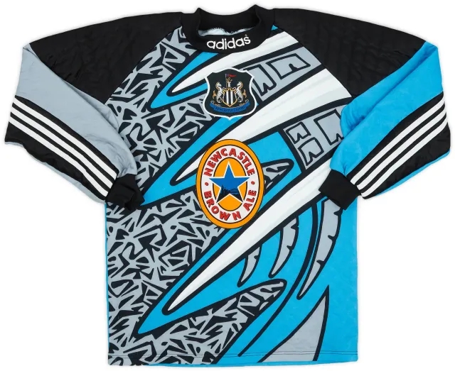 adidas 1995-96 Newcastle GK Shirt Hislop #15 - 8/10 - (S)