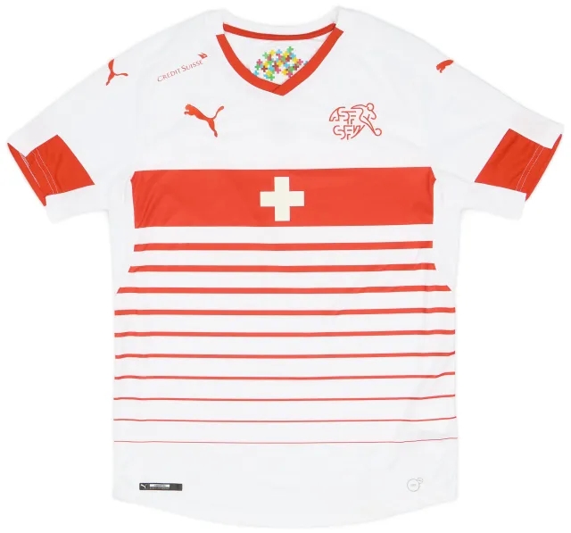 Puma 2016-17 Switzerland Away Shirt Xhaka #10 - 8/10 - (S)