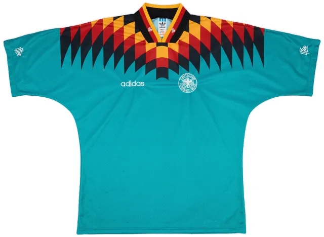 adidas 1994-96 Germany Away Shirt Matthaus #10 - 7/10 - (XL)