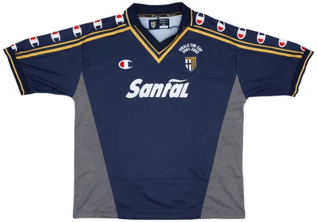 Champion 2000-01 Parma 'Signed' Finale TIM Cup Away Shirt - 8/10 - (XL)