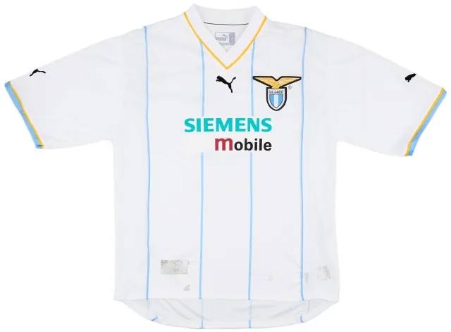 Puma 2001-02 Lazio European Home Shirt Simeone #14 - 6/10 - (M)