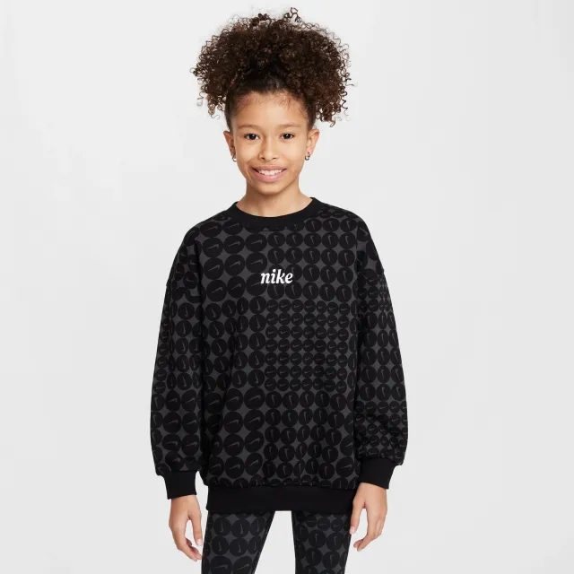 Nike Club Oversized Unisex Sweatshirts - Black