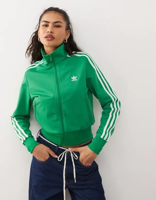 Adidas Originals Firebird Track Top In Green