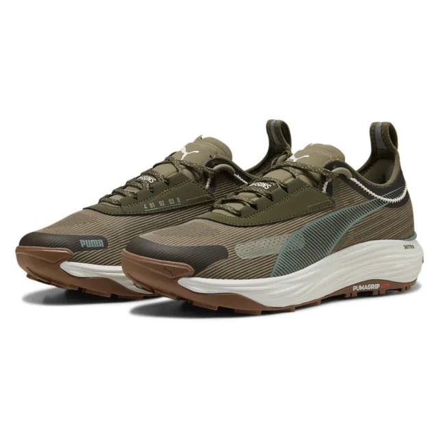 Puma Voyage Nitro 3 Tech Trail Running Shoe Men - Brown, Green