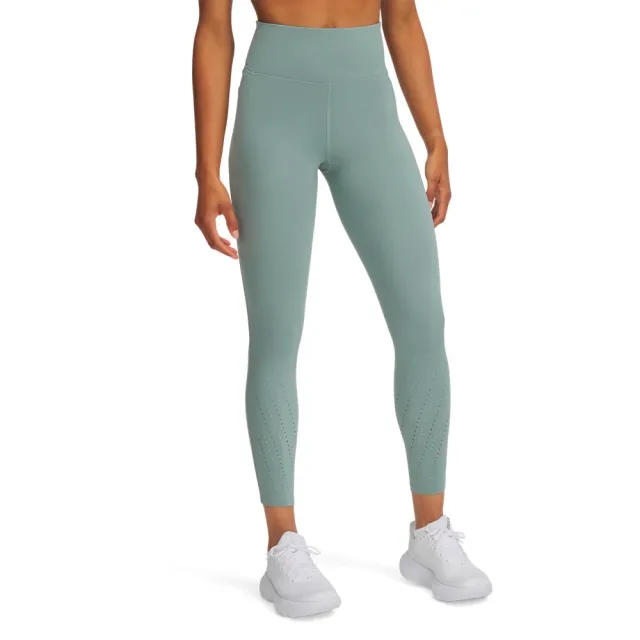 Women's  Under Armour  Launch Elite Ankle Tights Silica Green / Reflective XS