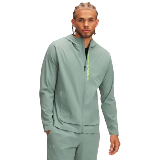Under Armour  OutRun The Storm Men's Jacket Silica Green / High Vis Yellow / Reflective 3XL