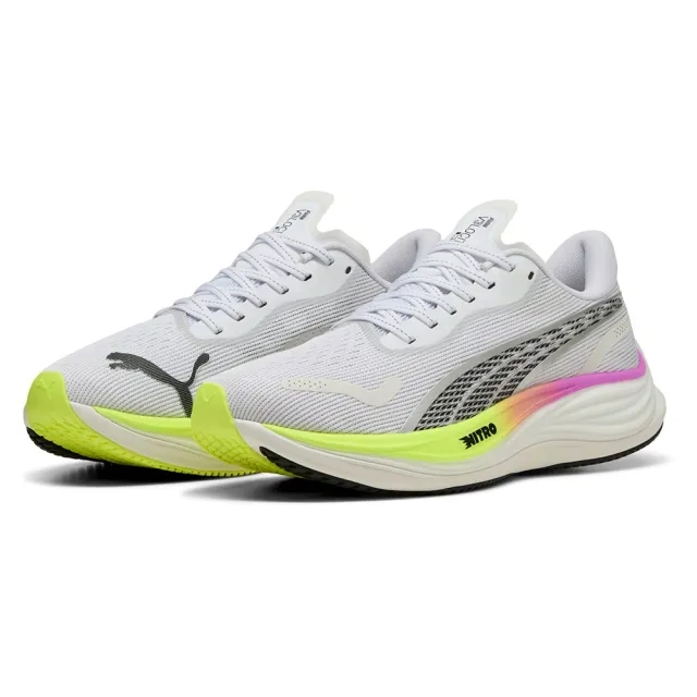 PUMA Velocity Nitro™ 3 Running Shoes Men, White/Pure Magenta/Yellow Alert